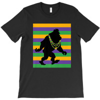 Mardi Gras Bigfoot Sasquatch T-shirt | Artistshot