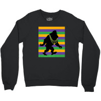 Mardi Gras Bigfoot Sasquatch Crewneck Sweatshirt | Artistshot