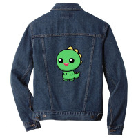 Dinosaur Cute T Rex Roar Cartoon Drawing Image Gifts Men Denim Jacket | Artistshot