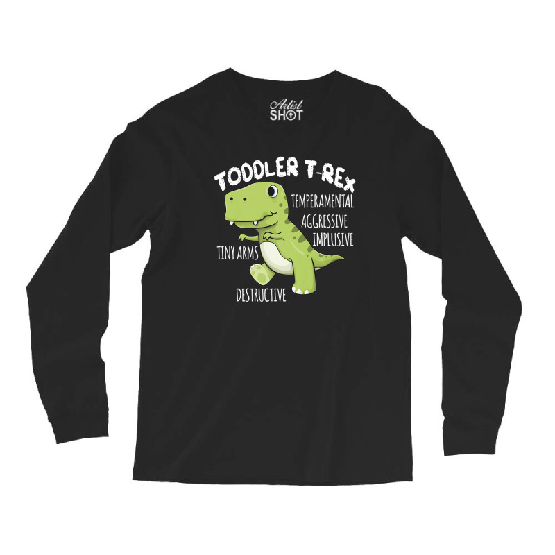 Dinosaur Gift Toddler T-rex Cute Birthday Kids Boys Long Sleeve Shirts | Artistshot