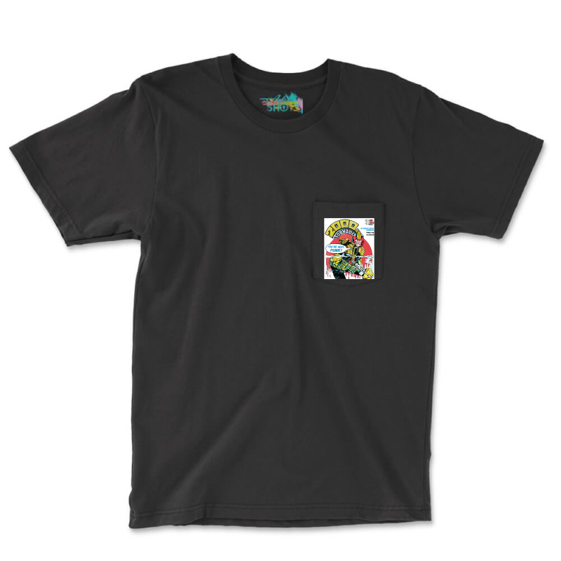 Judge Dredd Dredd Police Mega City Mega City Mega City One Cover Punk  Pocket T-shirt | Artistshot