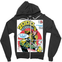 Judge Dredd Dredd Police Mega City Mega City Mega City One Cover Punk  Zipper Hoodie | Artistshot