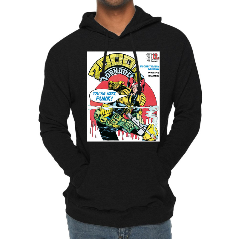 Judge Dredd Dredd Police Mega City Mega City Mega City One Cover Punk  Lightweight Hoodie | Artistshot