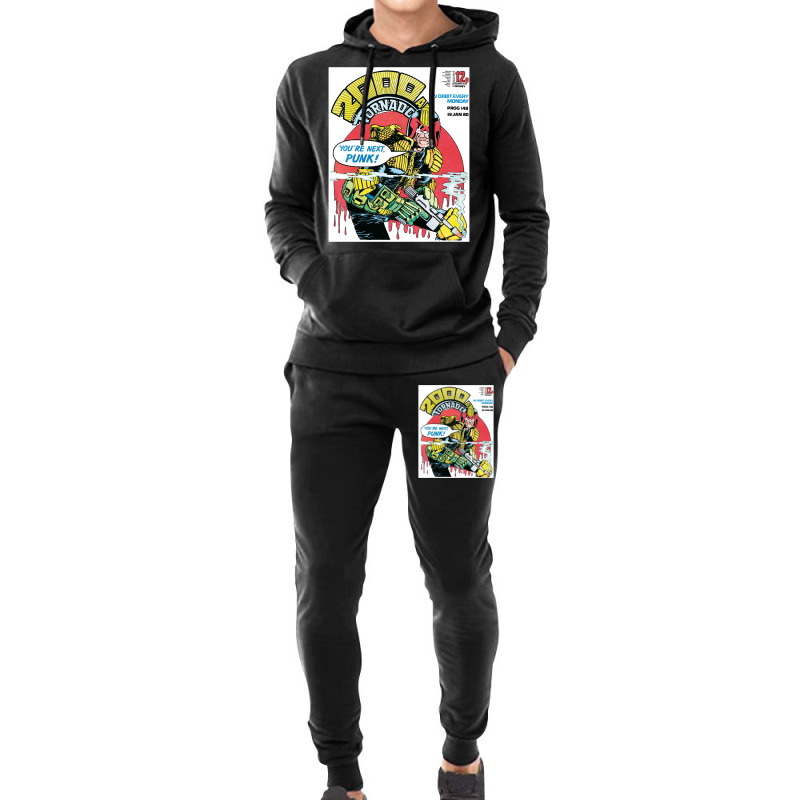 Judge Dredd Dredd Police Mega City Mega City Mega City One Cover Punk  Hoodie & Jogger Set | Artistshot