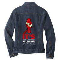 Funny Man Punk Jane For Men Women Ladies Denim Jacket | Artistshot