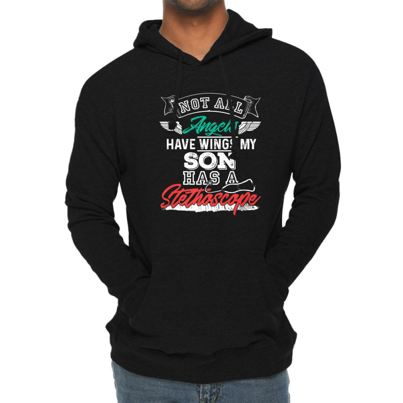 My Son Has A Stethoscope Nurse Lightweight Hoodie | Artistshot