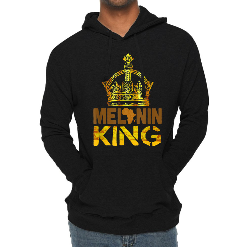 Melanin King  For Men African Black History Month Characters Video Gam Lightweight Hoodie by KhalilDesign | Artistshot