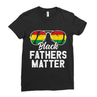 Black Fathers Matter Dad History Month Husband Dope Leader Character V Ladies Fitted T-shirt | Artistshot