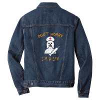 Distressed Halloween Lpn Nurse With A Spooky Nurse Men Denim Jacket | Artistshot