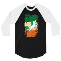 Distressed Irish Flag St Patrick - Unicorn Tee 3/4 Sleeve Shirt | Artistshot