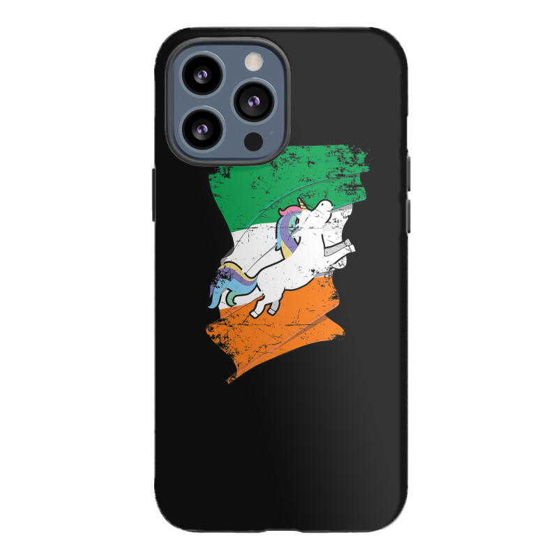 Distressed Irish Flag St Patricks Unicorn Tee Iphone 13 Pro Max Case | Artistshot