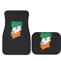 Distressed Irish Flag St Patricks Unicorn Tee Full Set Car Mats | Artistshot