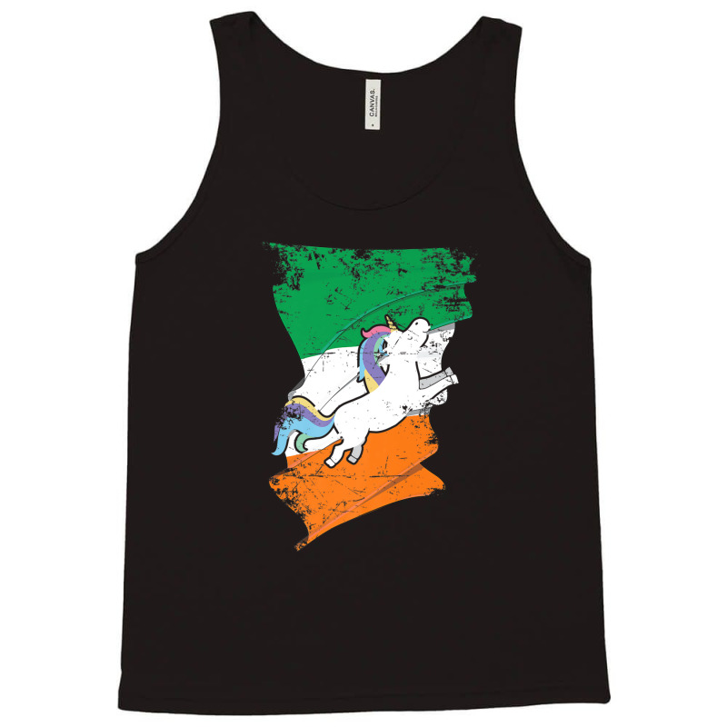 Distressed Irish Flag St Patricks Unicorn Tee Tank Top | Artistshot