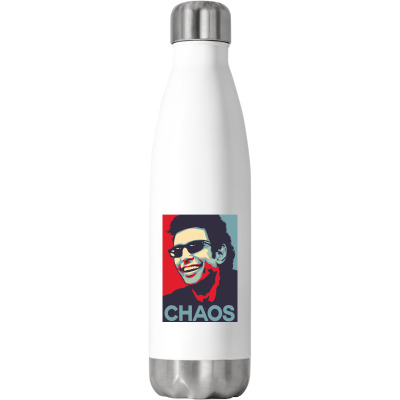 Ian Malcolm 'chaos' Stainless Steel Water Bottle Designed By Warning