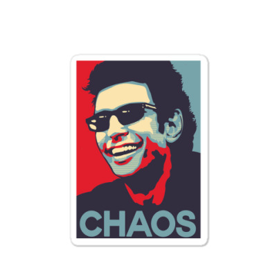 Ian Malcolm 'chaos' Sticker Designed By Warning