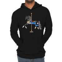 Black Stallion Carousel Horse Lightweight Hoodie | Artistshot