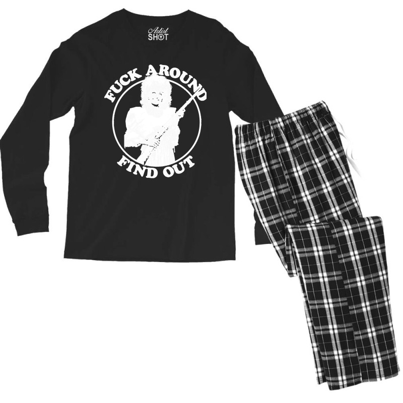 Fuck Around Find Out Men's Long Sleeve Pajama Set | Artistshot