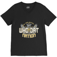 Expression Tees Who Dat Nation New Orleans Shirt V-neck Tee | Artistshot