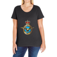 Royal Air Force Per Ardua Ad Astra Insignia Ladies Curvy T-shirt | Artistshot