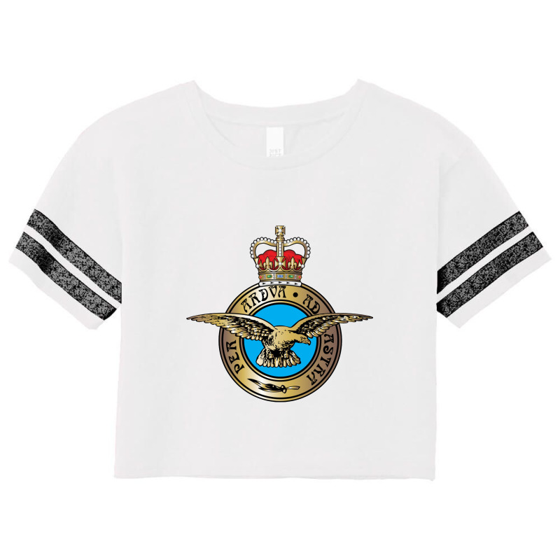 Royal Air Force Per Ardua Ad Astra Insignia Scorecard Crop Tee | Artistshot