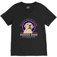 Doggo Funny Dog Politics Floof Set You Free V-neck Tee | Artistshot