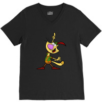 Nature Cat Character V-neck Tee | Artistshot