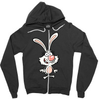 Nature Cat Daisy Character Zipper Hoodie | Artistshot