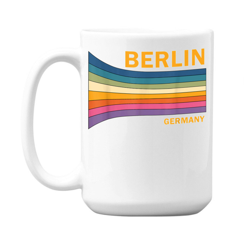 Retro Vintage 70s Berlin Germany 15 Oz Coffee Mug | Artistshot