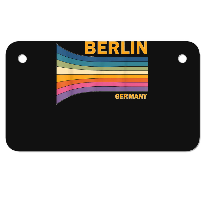 Retro Vintage 70s Berlin Germany Motorcycle License Plate | Artistshot