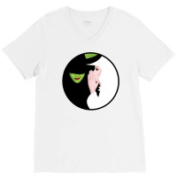 Wicked Circle Design V-neck Tee | Artistshot