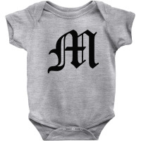 Initial M Baby Bodysuit | Artistshot