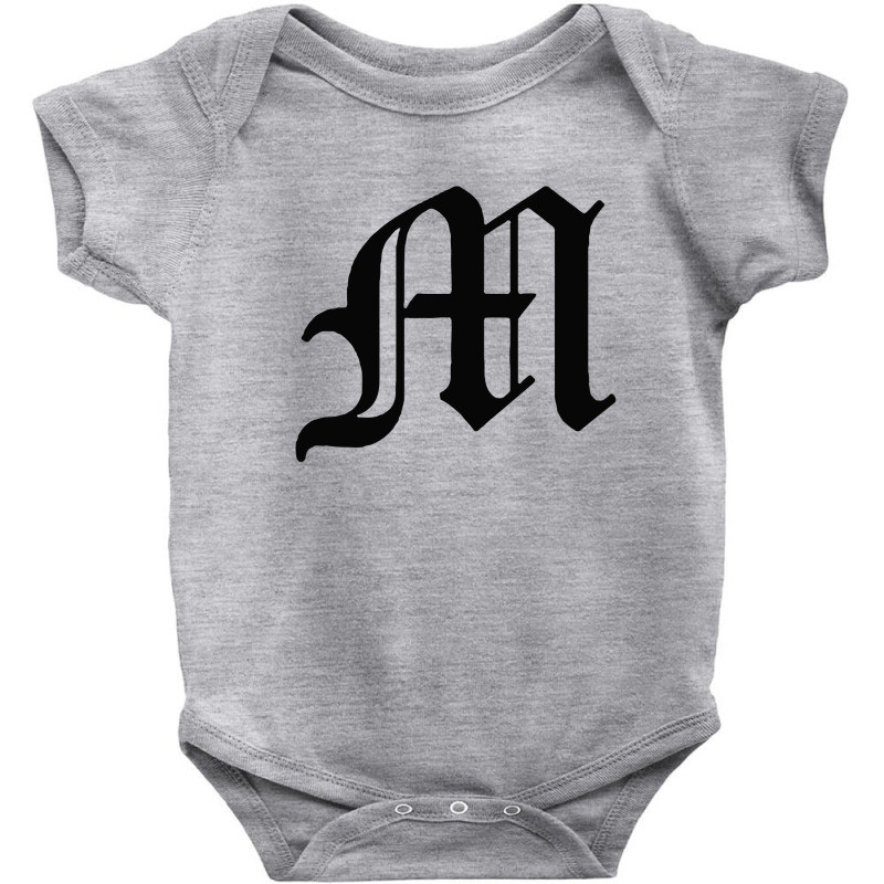 Initial M Baby Bodysuit by cm-arts | Artistshot