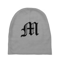 Initial M Baby Beanies | Artistshot