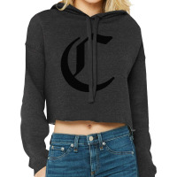 Initial C Cropped Hoodie | Artistshot