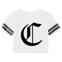 Initial C Scorecard Crop Tee | Artistshot