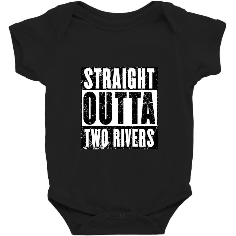 Straight Outta Two Rivers Baby Bodysuit by cm-arts | Artistshot