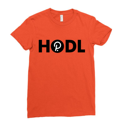 Hodl Dot Polkadot Ladies Fitted T-shirt Designed By Warning