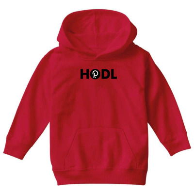 Hodl Dot Polkadot Youth Hoodie Designed By Warning