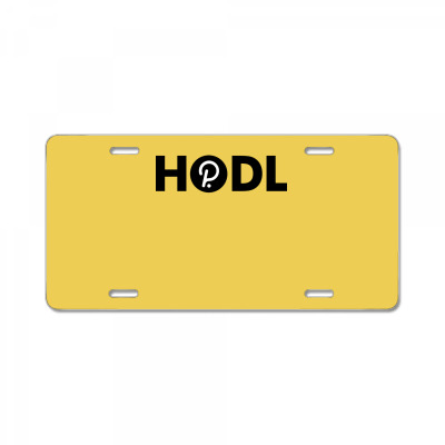 Hodl Dot Polkadot License Plate Designed By Warning