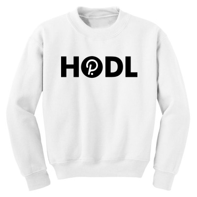 Hodl Dot Polkadot Youth Sweatshirt Designed By Warning
