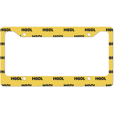 Hodl Dot Polkadot License Plate Frame Designed By Warning