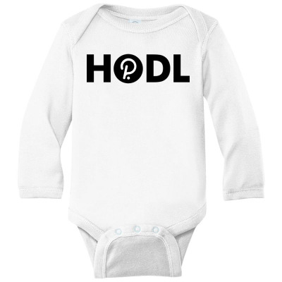 Hodl Dot Polkadot Long Sleeve Baby Bodysuit Designed By Warning