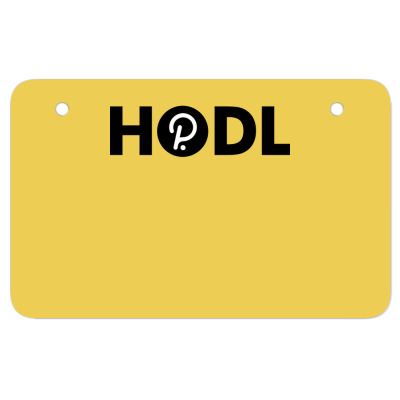 Hodl Dot Polkadot Atv License Plate Designed By Warning