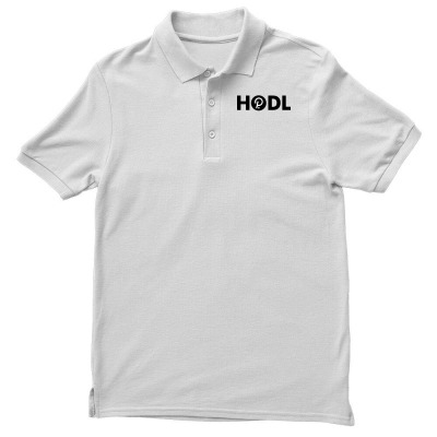 Hodl Dot Polkadot Men's Polo Shirt Designed By Warning