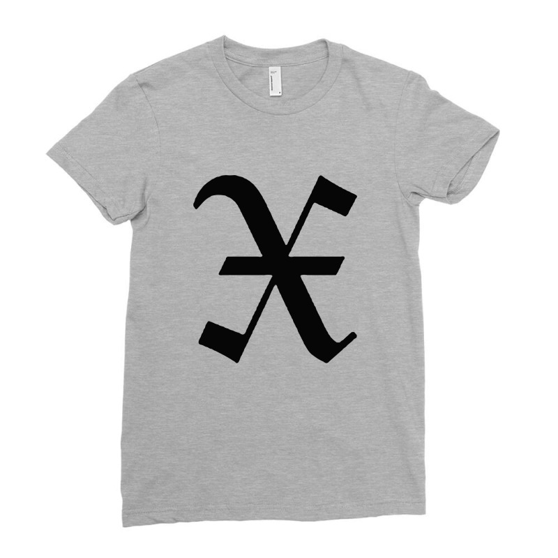 Initial X Ladies Fitted T-Shirt by cm-arts | Artistshot