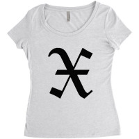 Initial X Women's Triblend Scoop T-shirt | Artistshot