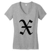 Initial X Women's V-neck T-shirt | Artistshot