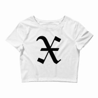 Initial X Crop Top | Artistshot