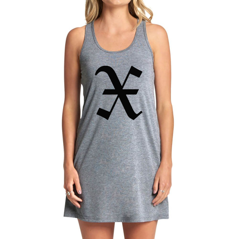 Initial X Tank Dress by cm-arts | Artistshot