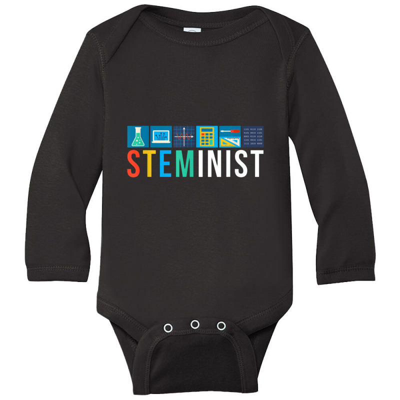 Science Technology Engineering Math Stem Long Sleeve Baby Bodysuit by cm-arts | Artistshot